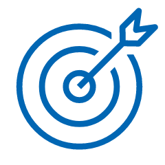 arrow hitting target icon