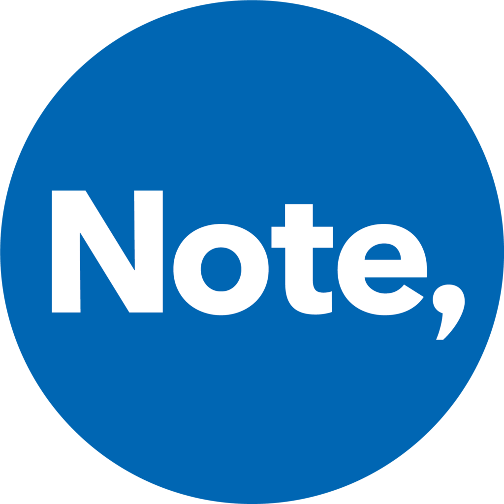 note logo